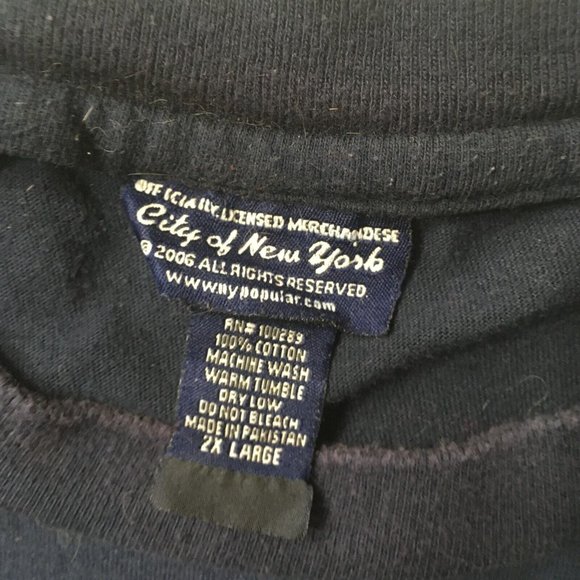 NYPD City of New York Police Department Embroidered T-Shirt Gray 2xl Authentic - Picture 9 of 9